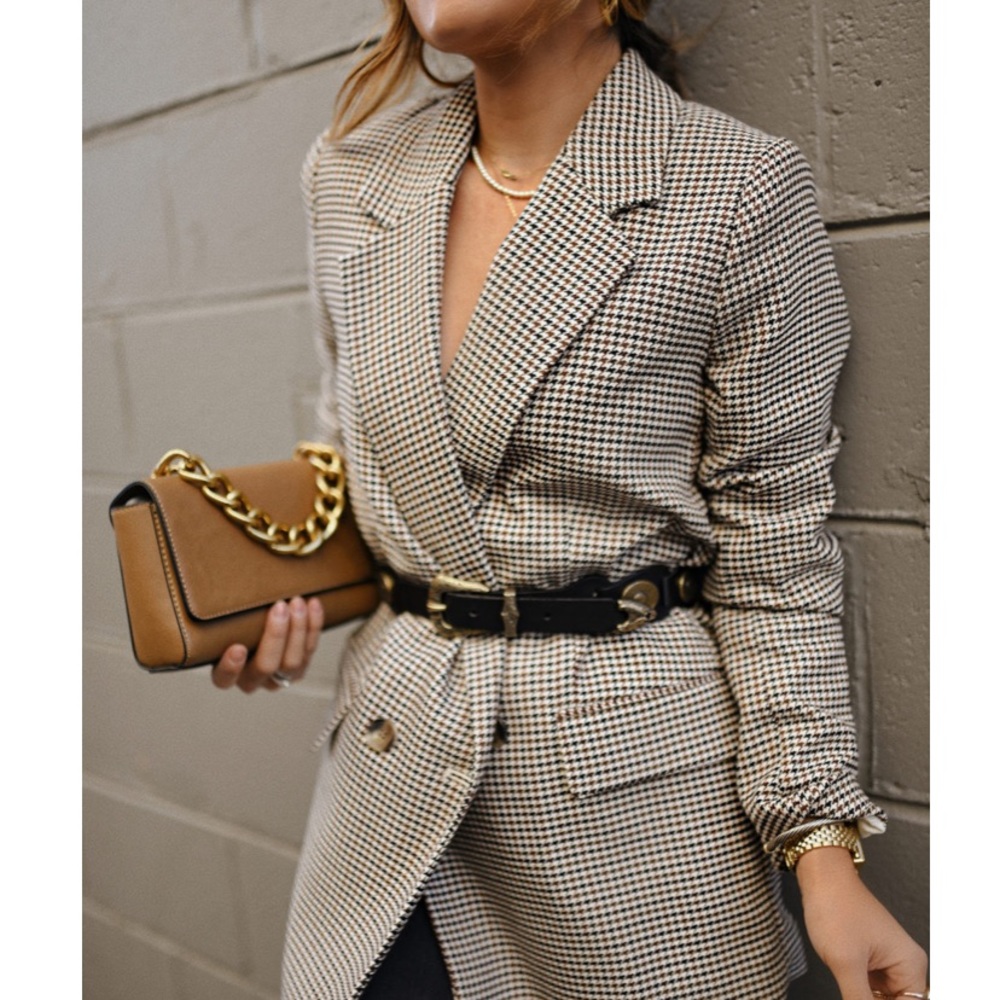 Hm houndstooth plazer